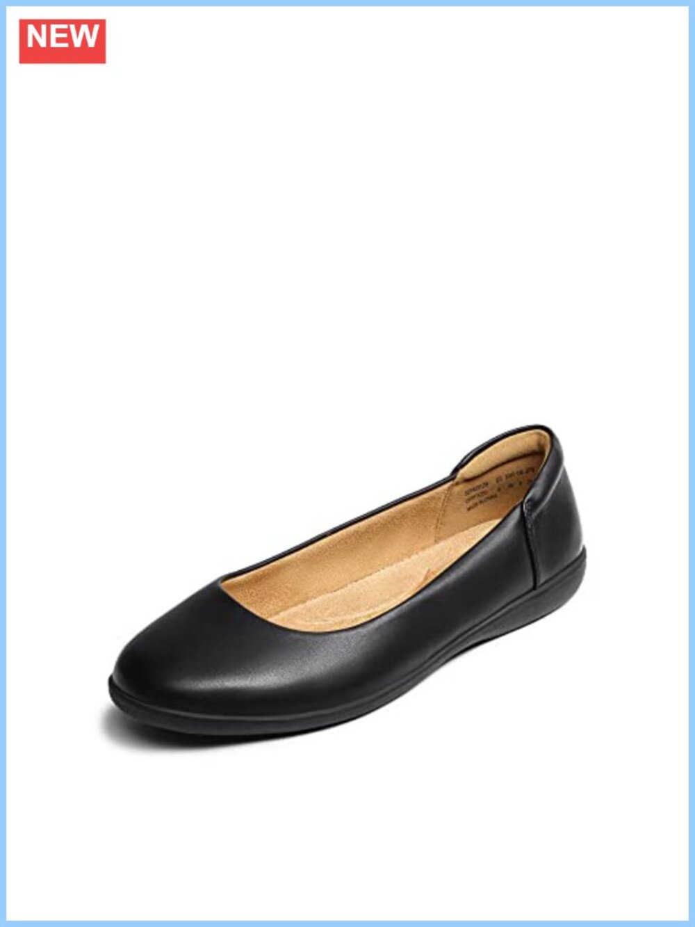 Women's Comfortable Dressy Work Ballet Flats Round Toe Slip-On Shoes